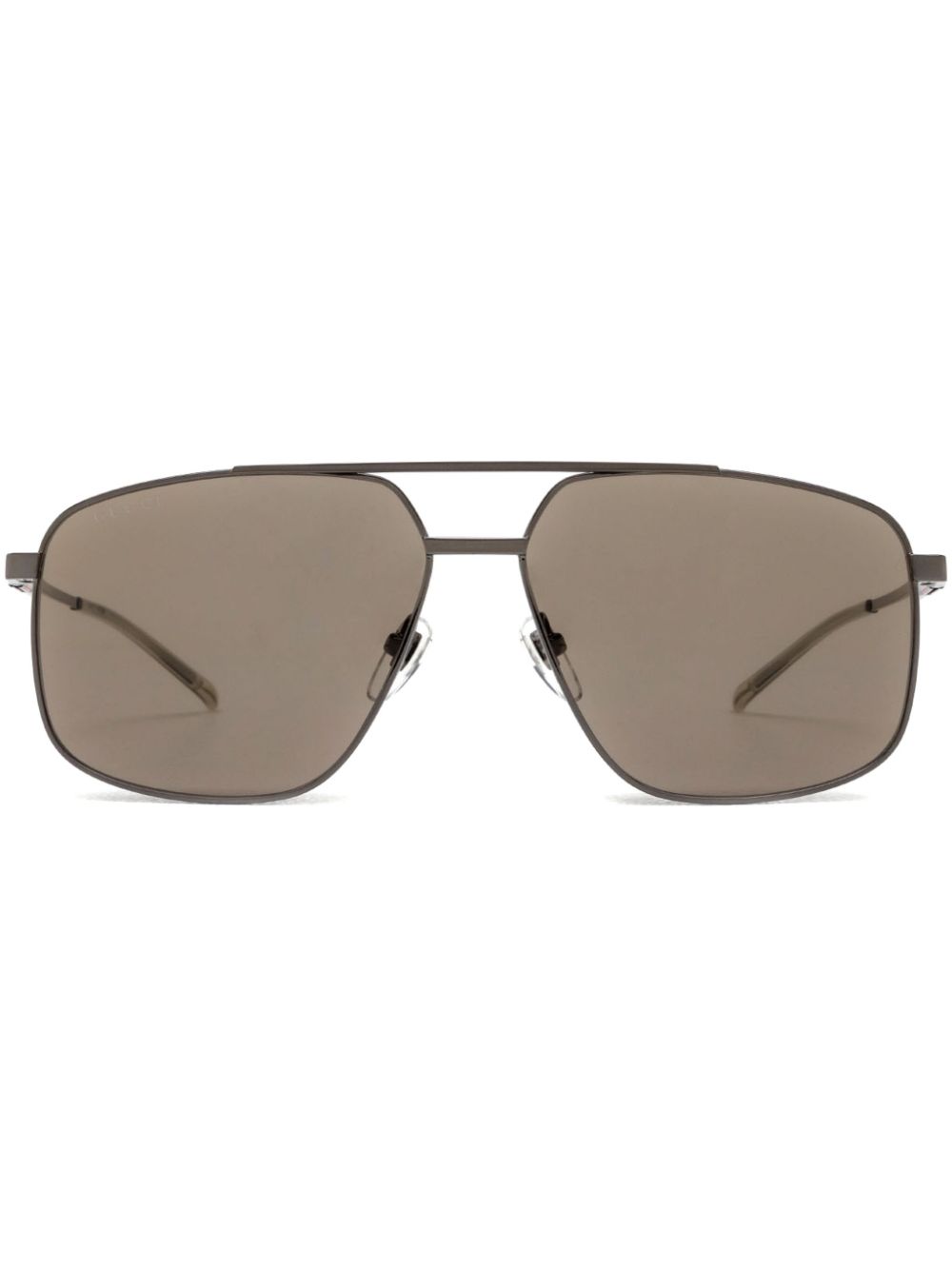 Gucci Eyewear Zonnebril met oversized montuur Grijs