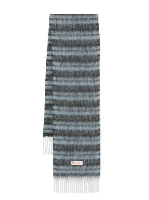 Marni logo-patch scarf Women