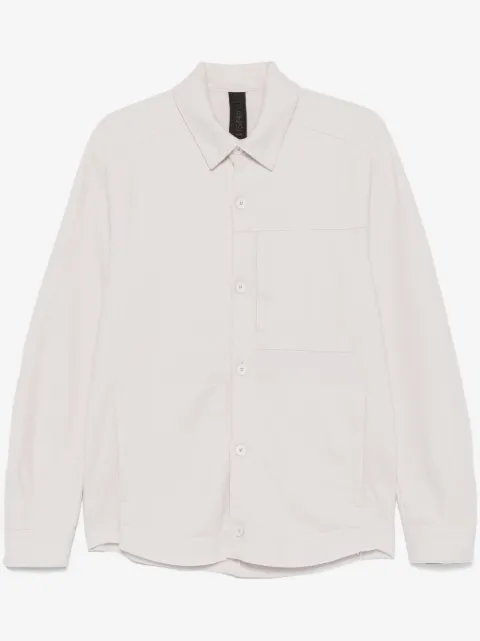 Transit virgin wool button-up overshirt