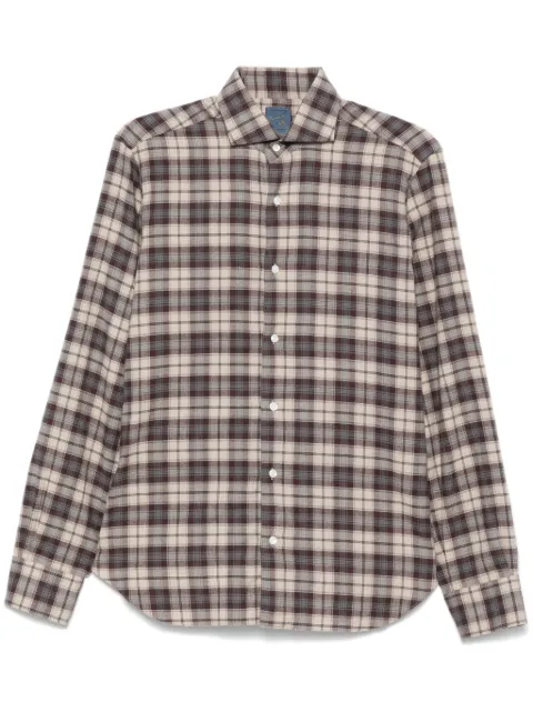 Barba checked shirt