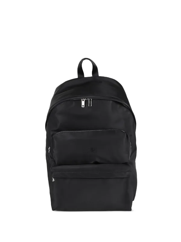 【新品】MM6 Maison Margiela ロゴバックパック MM⑥ Maison Margiela 数字ロゴ バックパック ブラック