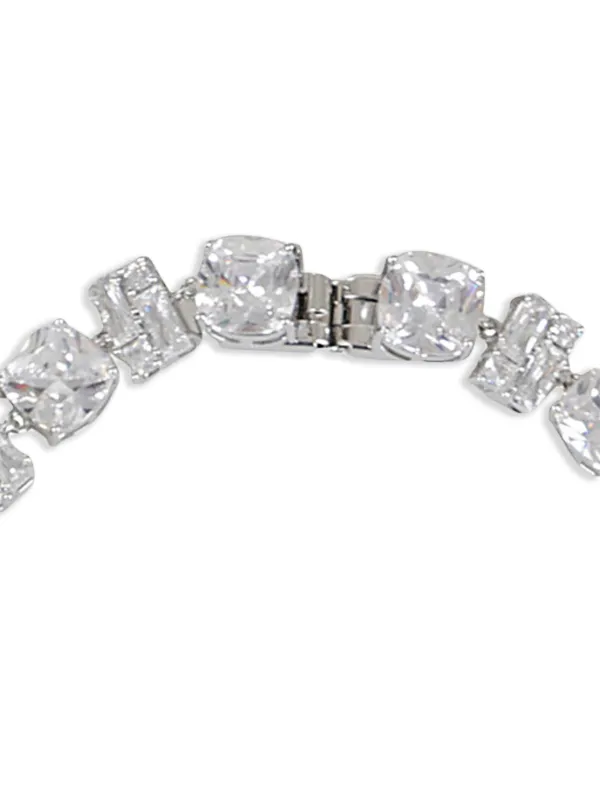 Rabanne crystal-embellished Necklace | Silver | FARFETCH