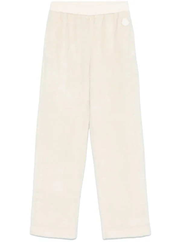 Moncler フリース トラックパンツ | ホワイト | FARFETCH JP