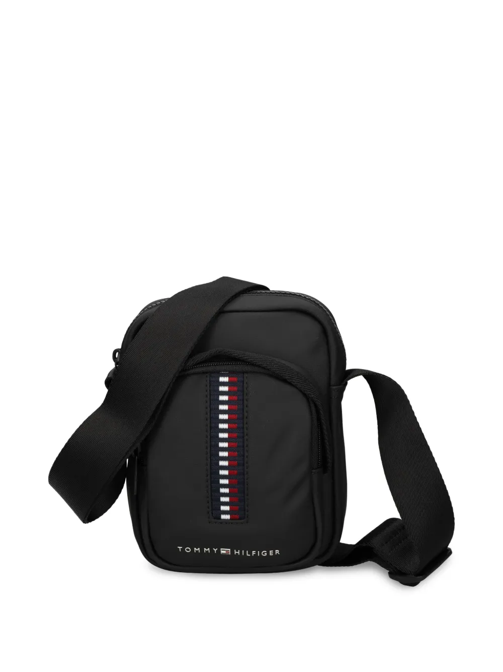 Tommy Hilfiger Corp Messenger Bag In Black