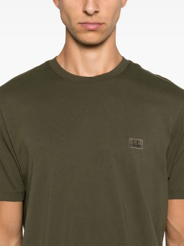 【関税込み】C.P. Company グリーン ロゴプリント Tシャツ C.P. Company ロゴ Tシャツ | グリーン | FARFETCH JP