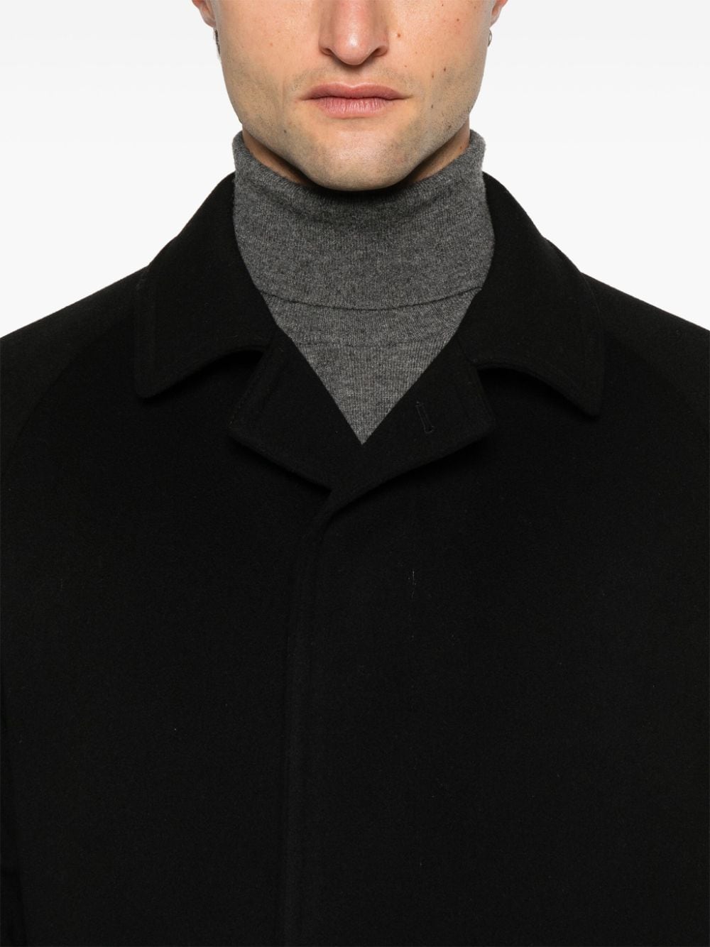 Shop Tagliatore Single-breasted Coat In Black