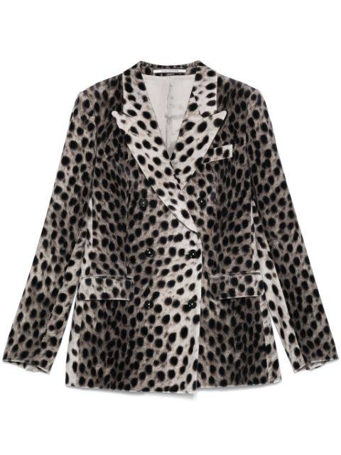 Tagliatore cheetah-print blazer Women