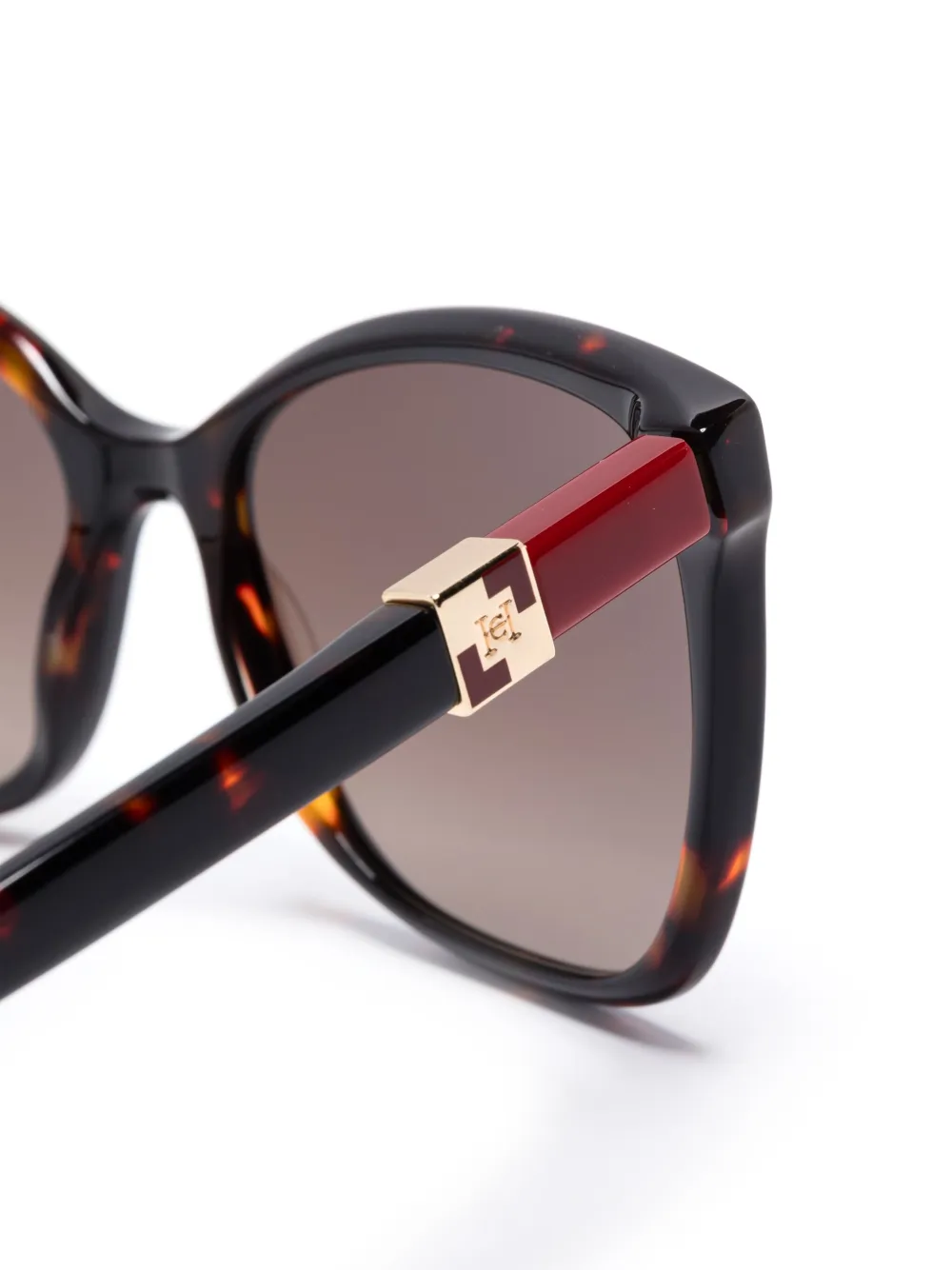 Carolina Herrera Zonnebril met cat-eye montuur Bruin