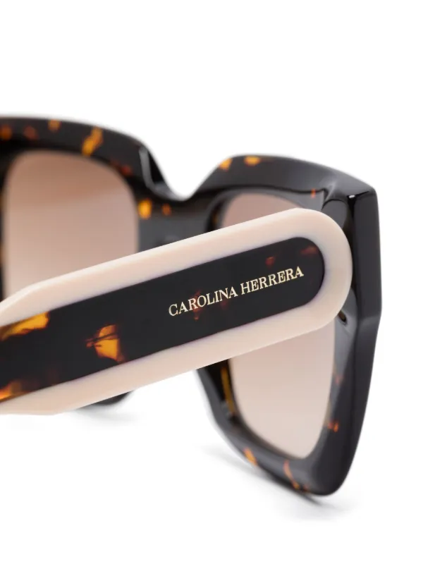 Carolina Herrera oversize-frame Sunglasses | Brown | FARFETCH display picture 1
