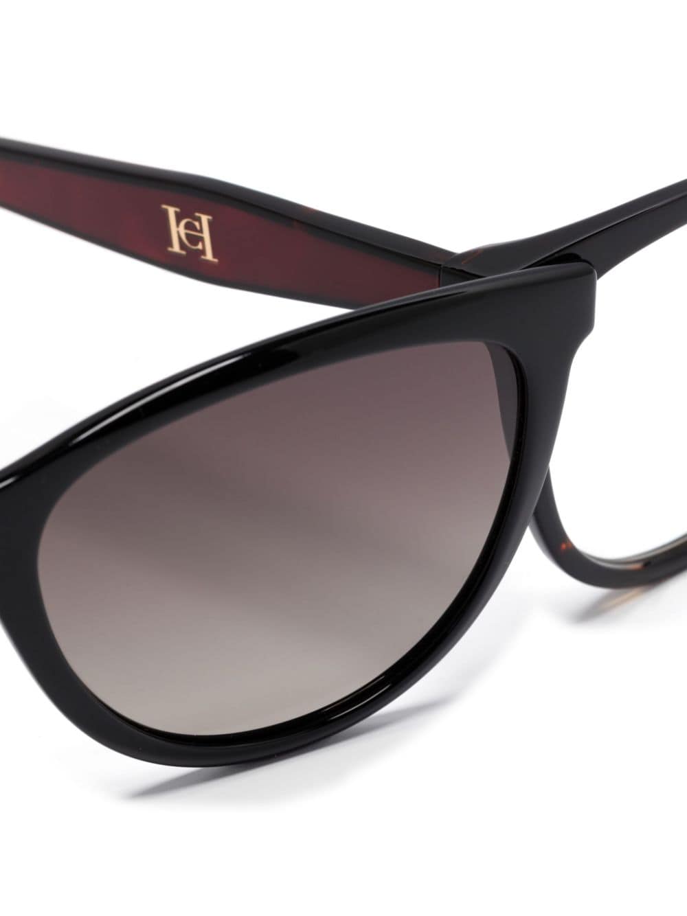 Shop Carolina Herrera Butterfly-frame Glasses In Brown