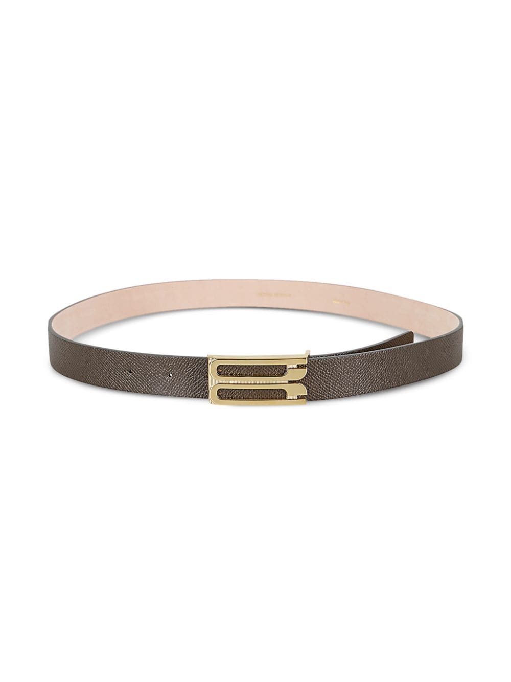 Victoria Beckham logo-buckle belt - Groen