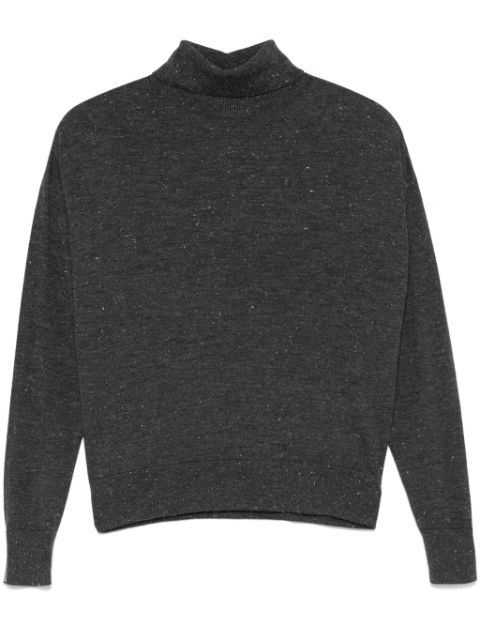 Peserico lurex-detail roll-neck sweater