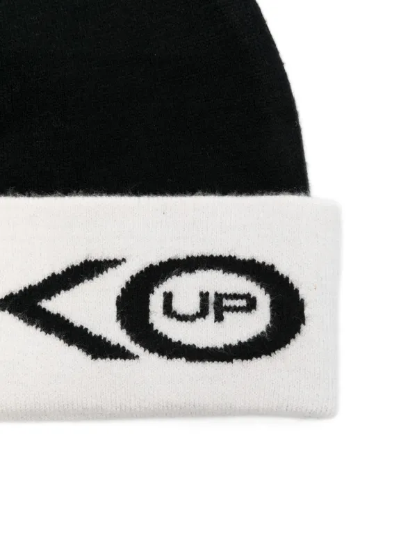 Pinko Kids Knitted Beanie Hat | Black | FARFETCH TR