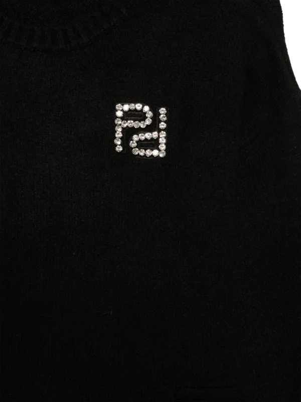 Pinko Kids logo-embellished Sweater Black FARFETCH ID