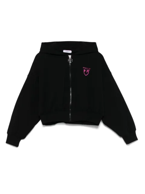 Pinko Kids Love Birds-appliqué hoodie
