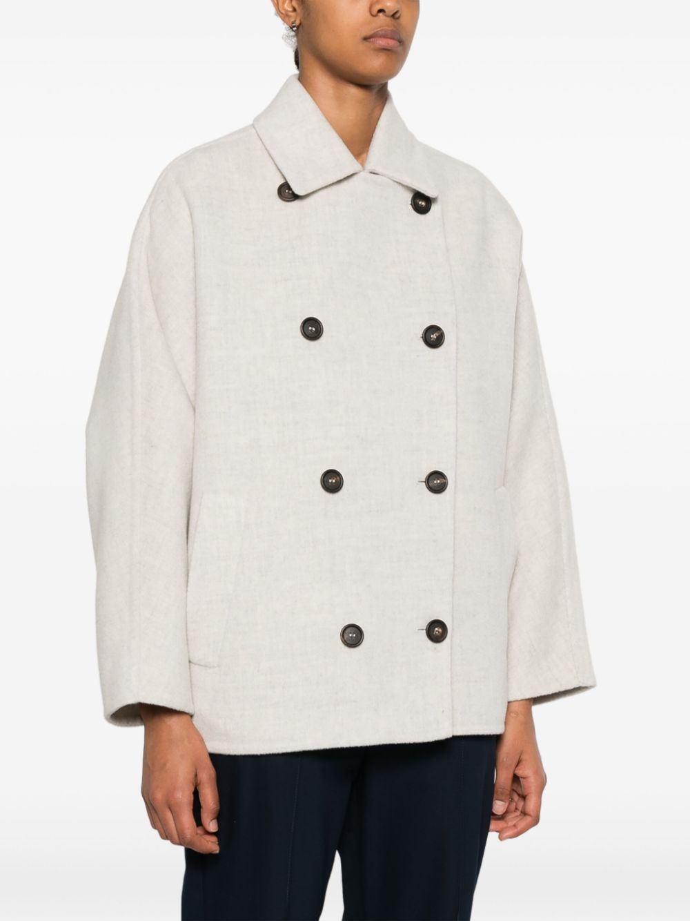 Brunello Cucinelli handcrafted peacoat Women