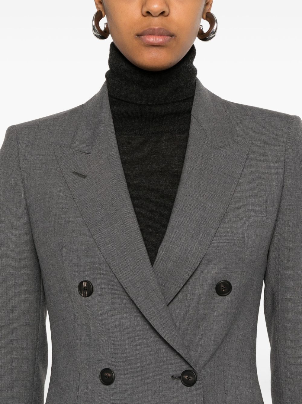 Shop Tagliatore Double-breasted Suit In Grey