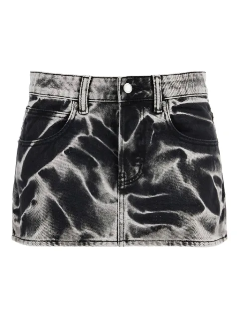 Alexander Wang acid-wash denim mini skirt