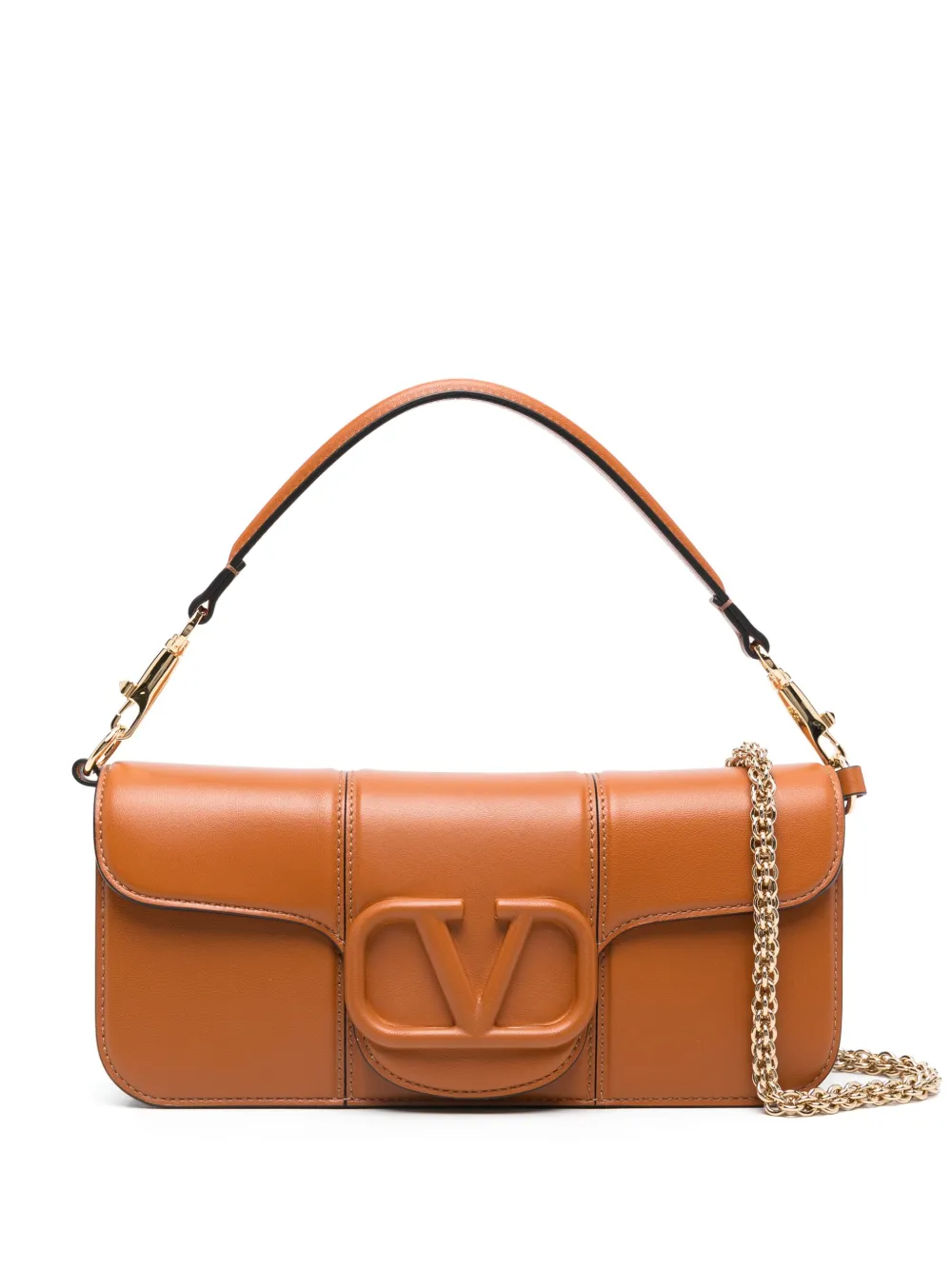 Valentino Garavani Locò clutch bag - Brown