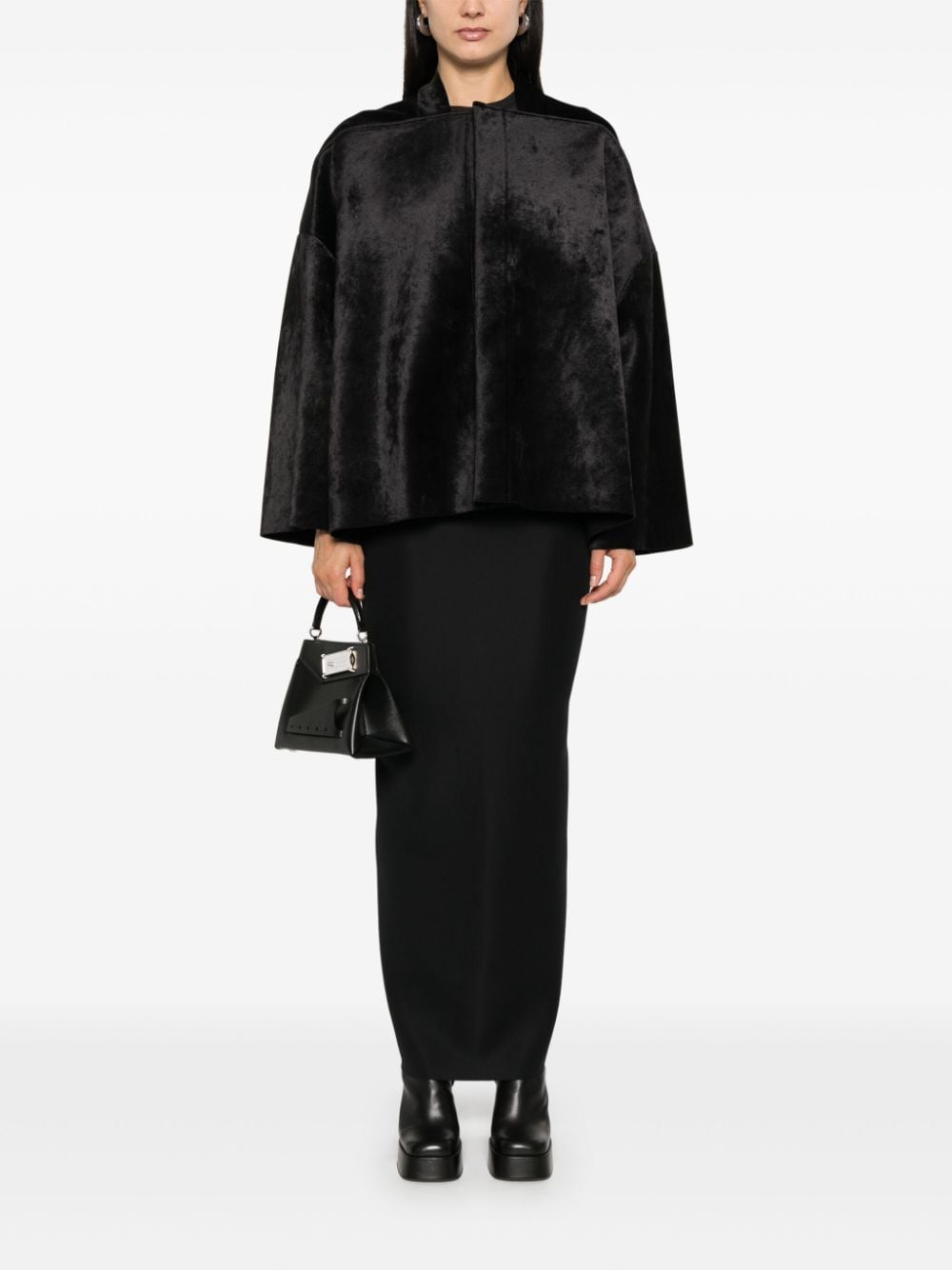 Rick Owens Lilies velvet jacket - Zwart