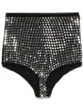 Oséree crystal-embellished shorts - Black