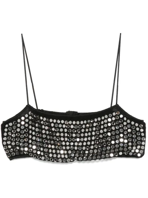 Oséree crystal-embellished top