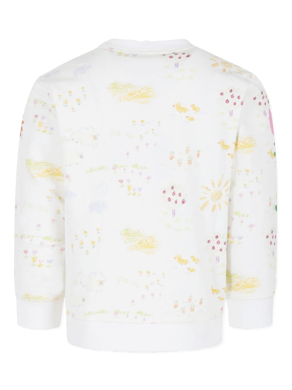 Stella McCartney Kids Sweater met logopatch - Wit