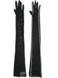 Oséree gem-embellished gloves - Black