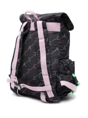 新品！　StellaMcCartney Kids ロゴ プリント　バックパック 国内発関税無】STELLA MCCARTNEY キッズ バックパック (Stella