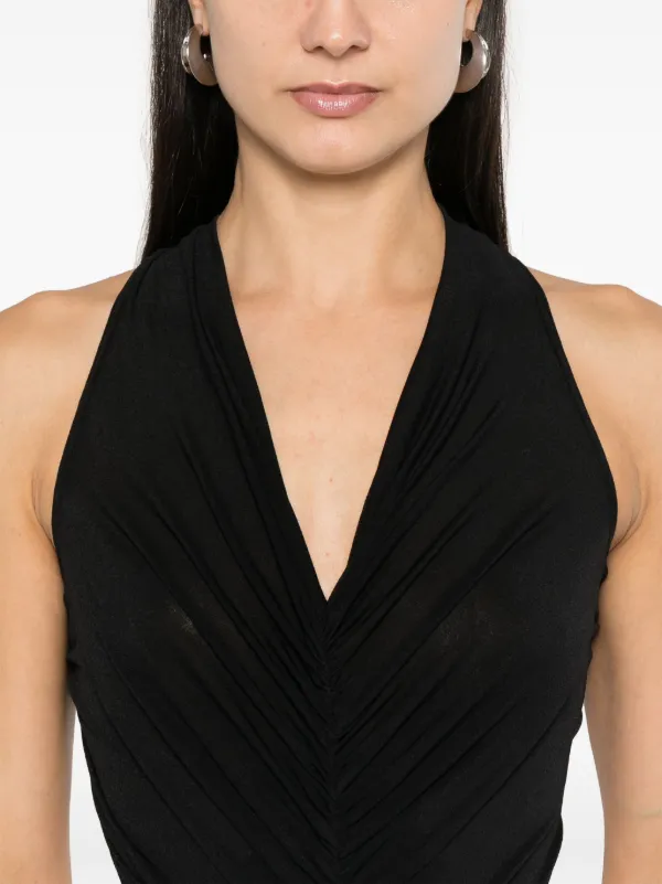 Rick Owens Lilies Poppy Maxi Dress | Black | FARFETCH