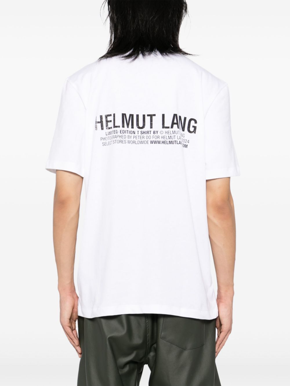 Helmut Lang T-shirt met grafische print Wit