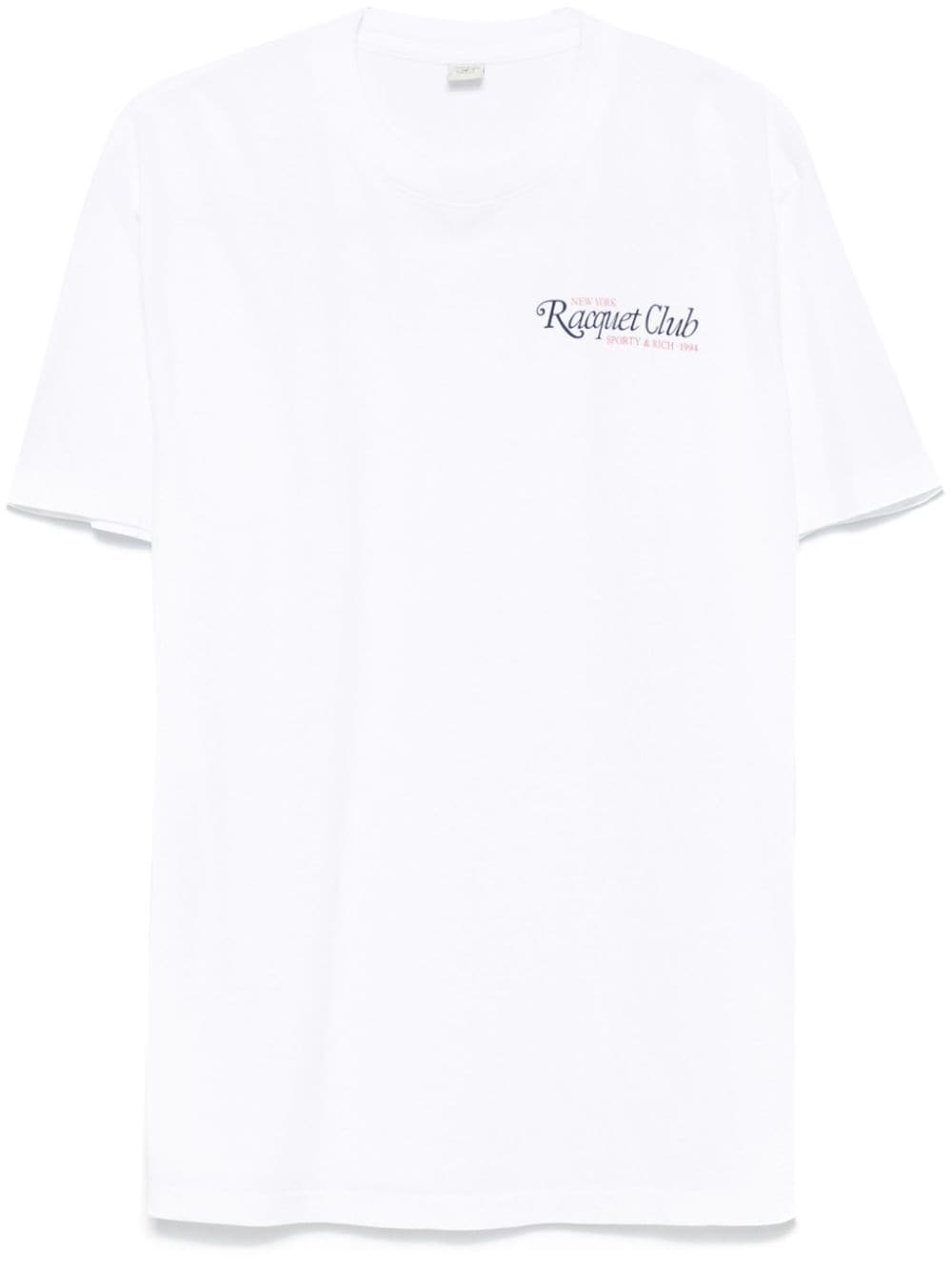 Shop Sporty And Rich Logo-print T-shirt In White