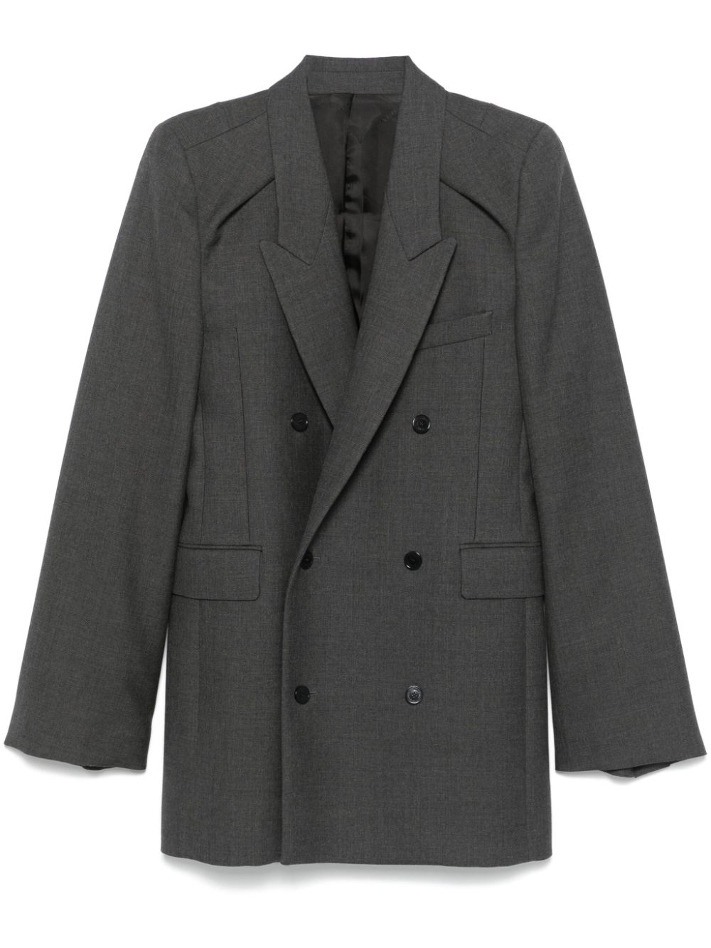 ALAINPAUL double-breasted blazer - Grey