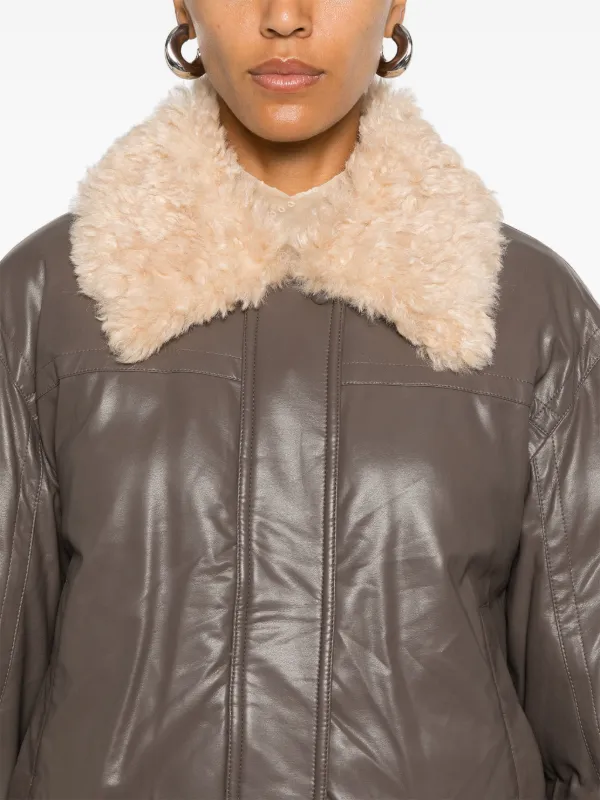 ジャケット STAND STUDIO 61861 7030 10100 Jackets Brown Vests STAND STUDIO Fran Jacket | Brown | FARFETCH