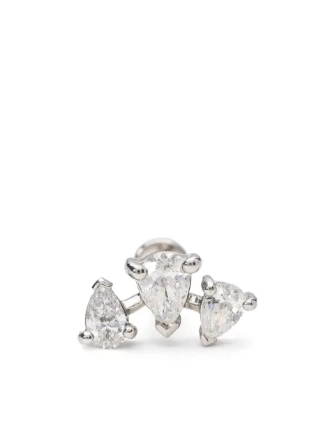 Mad Precious & Ethical 18k white gold diamond stud earring