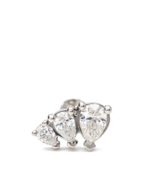 Mad Precious & Ethical 18k white gold diamond stud earring