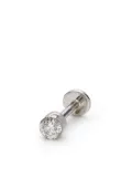 Mad Precious & Ethical 18K white gold diamond piercing - Silver