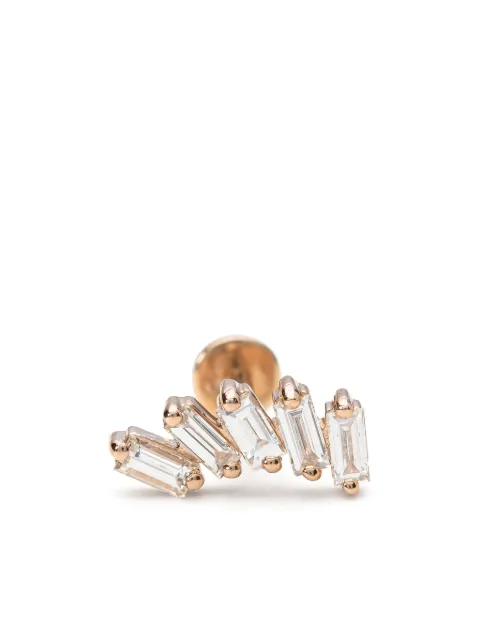 Mad Precious & Ethical 18k rose gold diamond stud earring