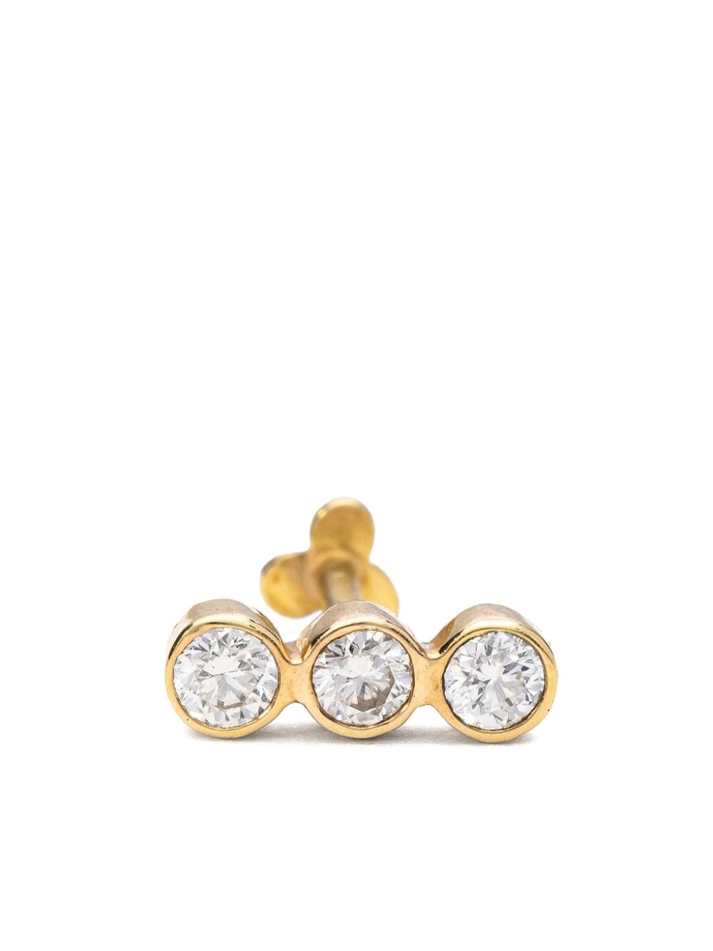 Shop Mad Precious & Ethical 18kt Yellow Gold Diamond Earring