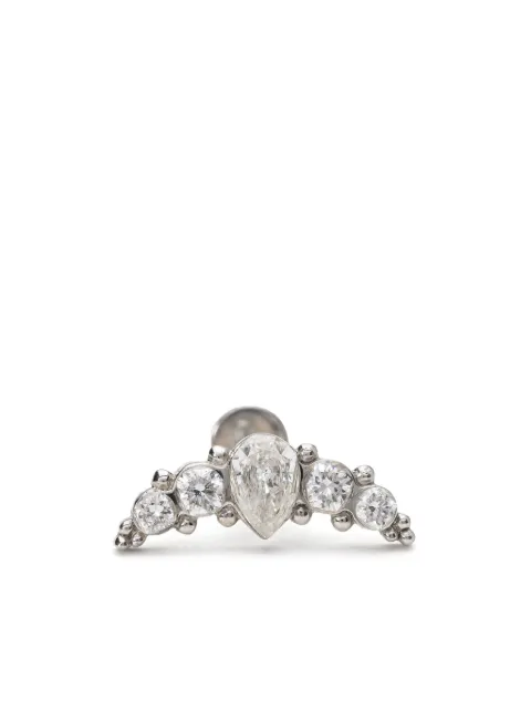 Mad Precious & Ethical 18k white gold diamond stud earring