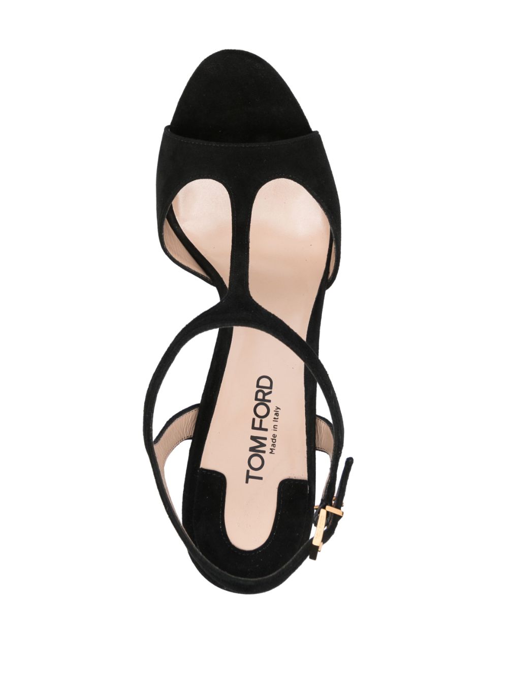 TOM FORD 145 mm suède sandalen Zwart