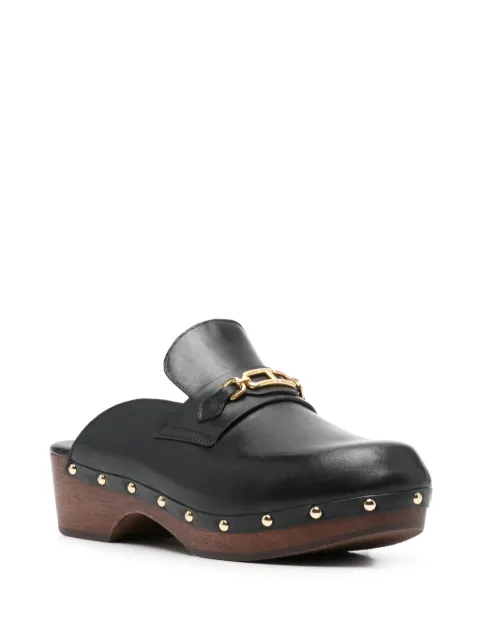 TOM FORD 50mm logo-plaque mules W3609LCL070G - 1