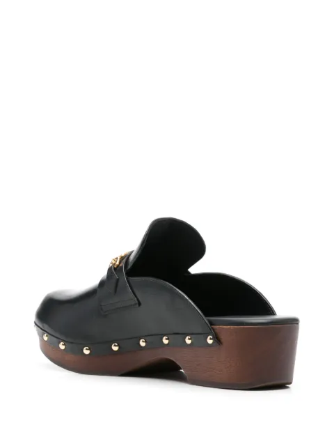 TOM FORD 50mm logo-plaque mules W3609LCL070G - 2