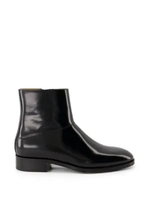FENDI レザー アンクルブーツ | ブラック | FARFETCH JP