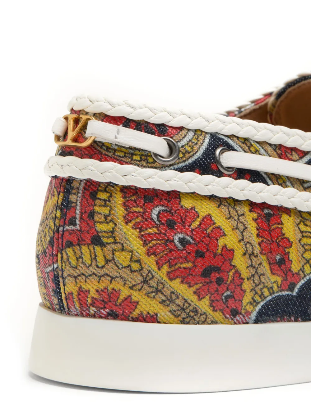 Valentino Garavani Palm Avenue Boat Shoes | Black | FARFETCH