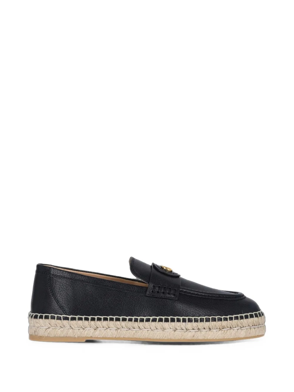 Valentino Garavani Palm Avenue kalfsleren loafers Zwart