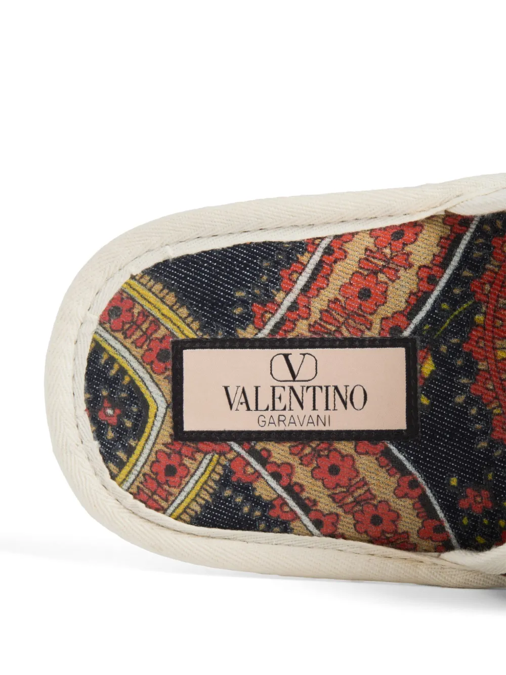 Valentino Garavani Slippers met paisley-print Grijs