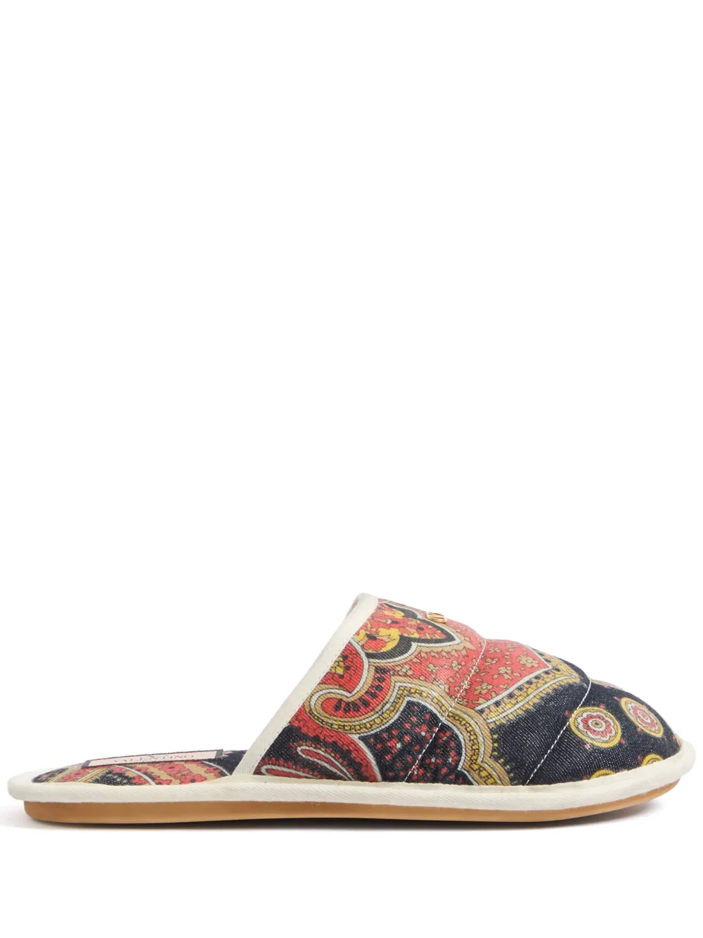 Valentino Garavani Slippers met paisley-print Grijs