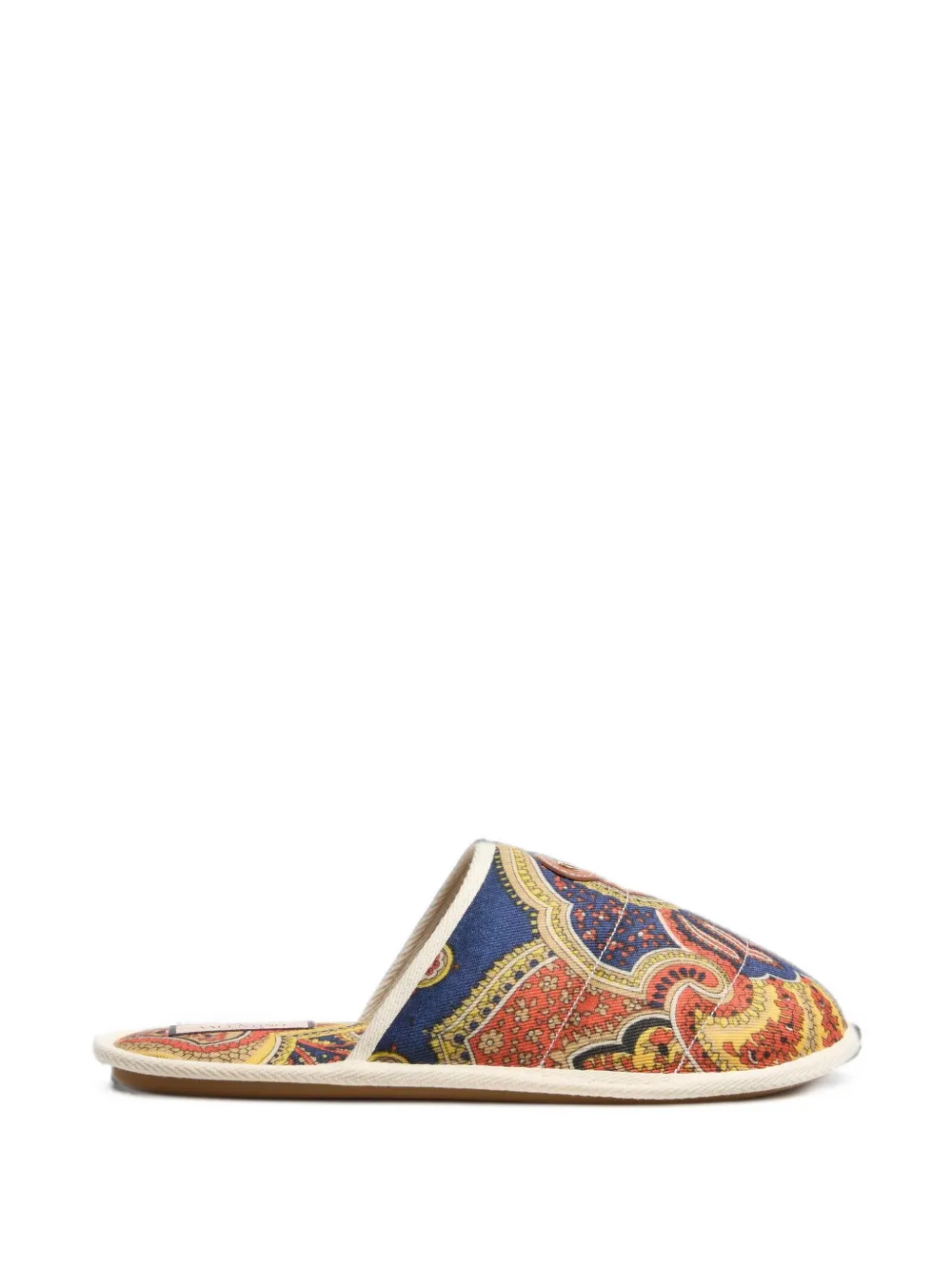 Valentino Garavani Sandali slides con stampa paisley - Grigio