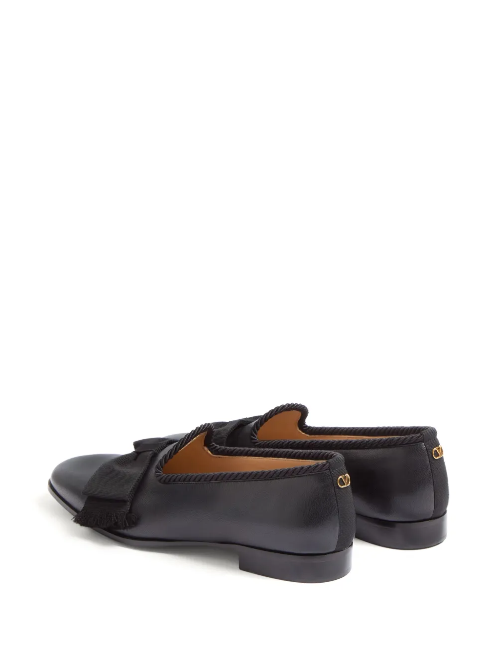 Valentino Garavani bow-detailing loafers Black